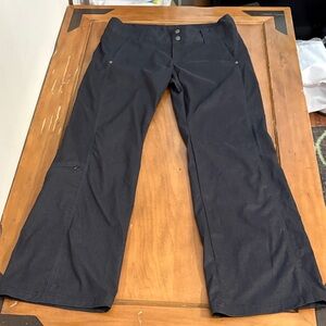 Athleta Nylon Blend Dark Gray Pants Size 12